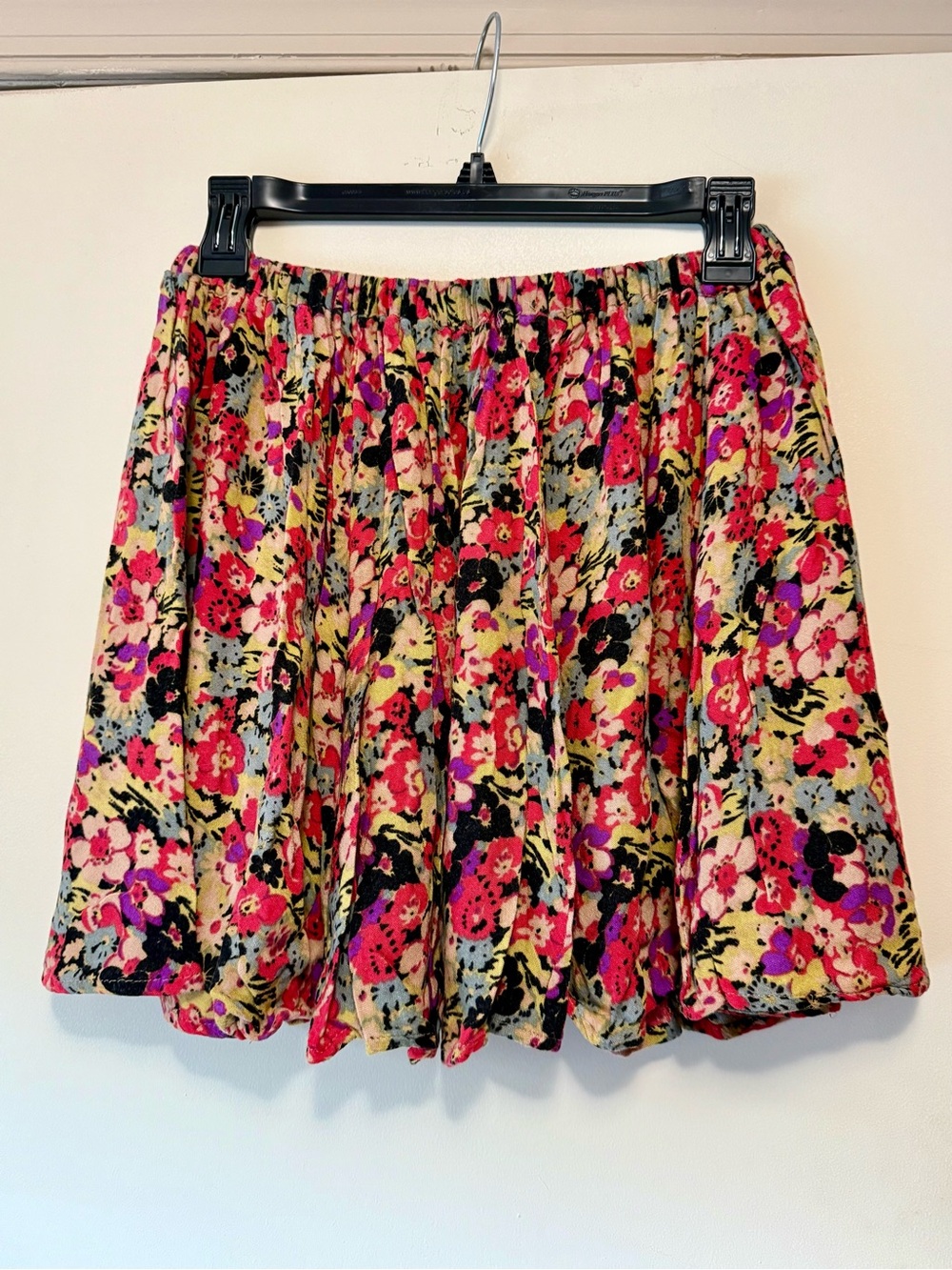Floral Print A-Line Mini Skirt